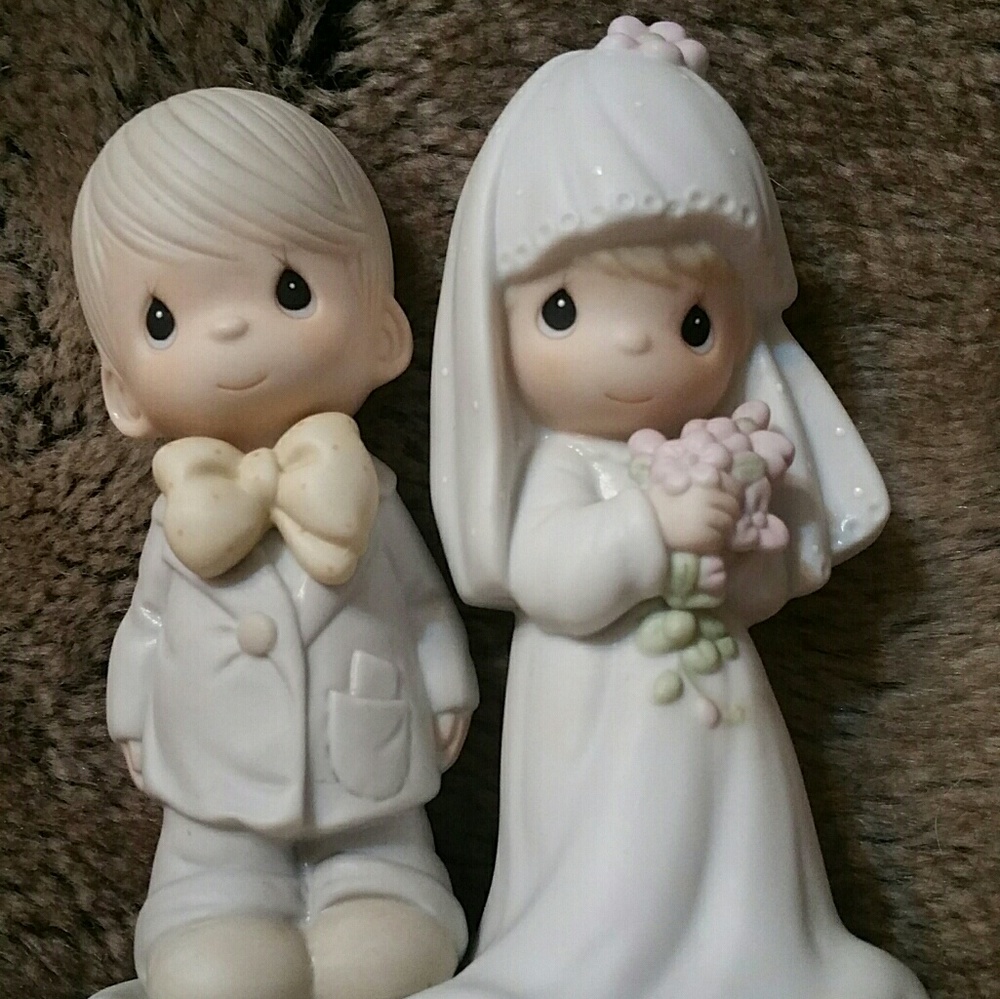 Precious Moments wedding cake topper
